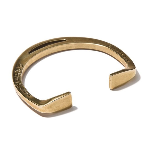 NWT Giles & Brother Gold Stirrup Cuff Bracelet - Picture 1 of 4